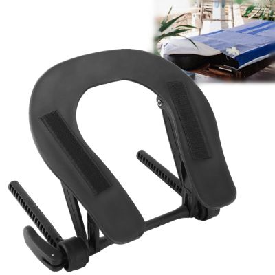 Saluaqui Massage Table Face Cradle & Pillow, Adjustable Headrest with Support Board, Lockable Bracket, Polypropylene Material, for Massage Support & Face Cushion Table, Beauty Bed Headrest Bracket