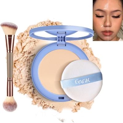 Matte Perfection Pressed Powder, Oil Control Face Powder Lasting Waterproof, Matte Smooth Finishing Powder Compact (#01 CLASSIC IVORY)