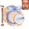 Matte Perfection Pressed Powder, Oil Control Face Powder Lasting Waterproof, Matte Smooth Finishing Powder Compact (#01 CLASSIC IVORY) view 1