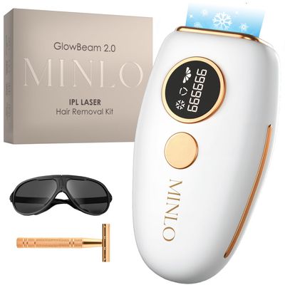 Laser Hair Removal for Men and Women | Ice-Cooling IPL At Home Laser For Permanent Hair Remover On Arm, Back, Legs, Bikini Line and Full Body Painless Hair Removal and Sensitive Skin