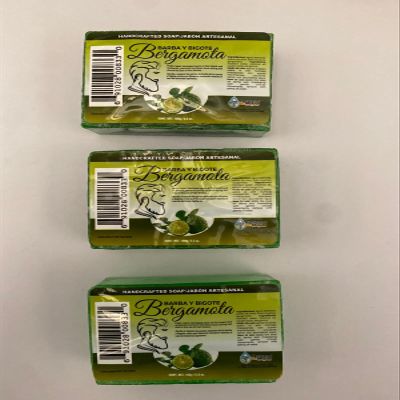 3 Pack Jabon Barra Bergamota Bar Soap