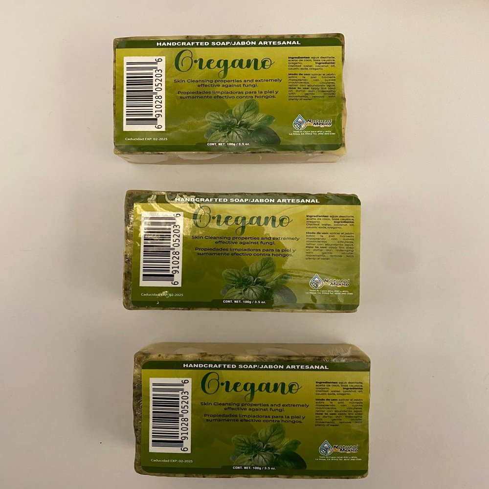3 Pack Aceite de Oregano Oil Jabon de Barra Bar Soap