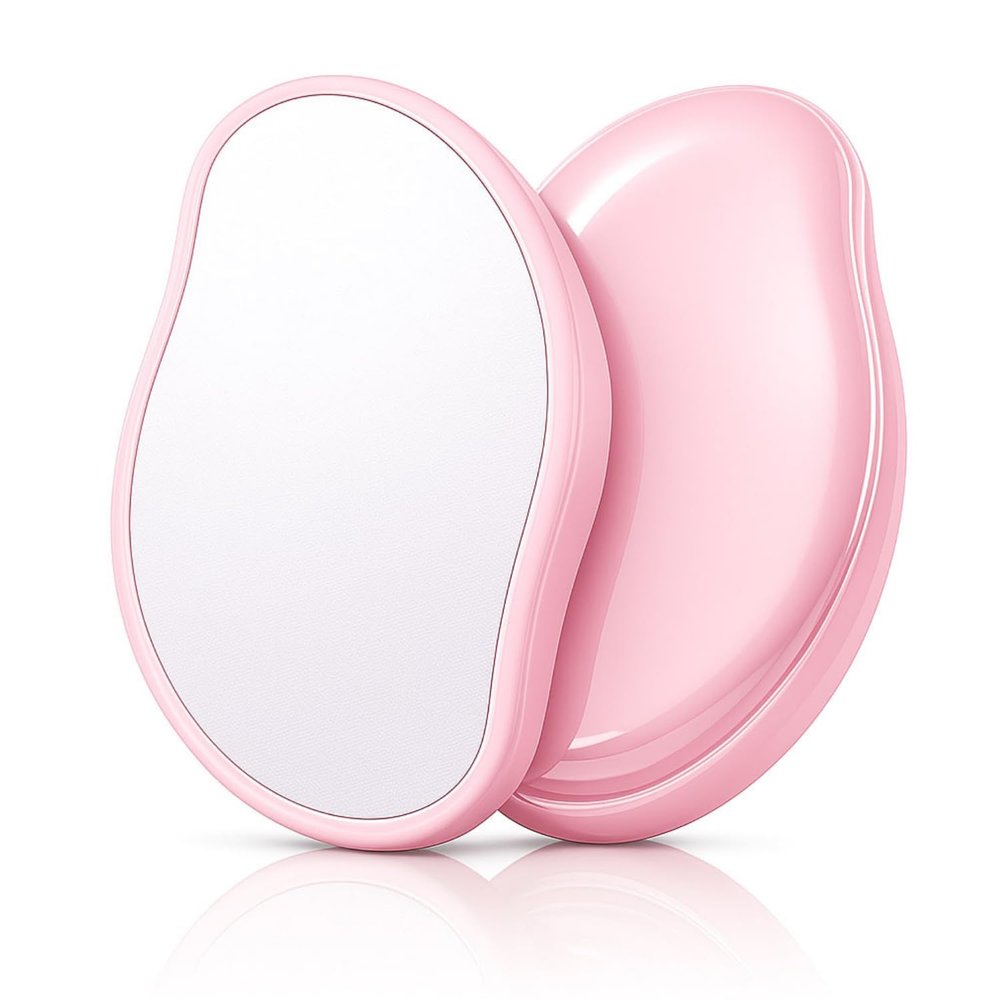 Crystal Hair Eraser for Women and Men  Magic Reusable Crystal Hair Remover for Legs, Arms, Body & Pubic Hair  Painless Exfoliation Hair Removal Stone  Glass Hair Buffer Shaver