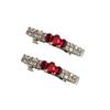 Decorative Tiny Rhinestone Barrette Set Center Custom Colors view 1
