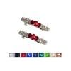 Decorative Tiny Rhinestone Barrette Set Center Custom Colors view 2