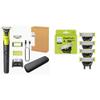 Philips Norelco OneBlade 360 with Connectivity Face & Body Hybrid Electric Trimmer & Shaver, QP4631/90 Genuine OneBlade 360 Blade Replacement Blades, 4 Count, QP440/80 view 1