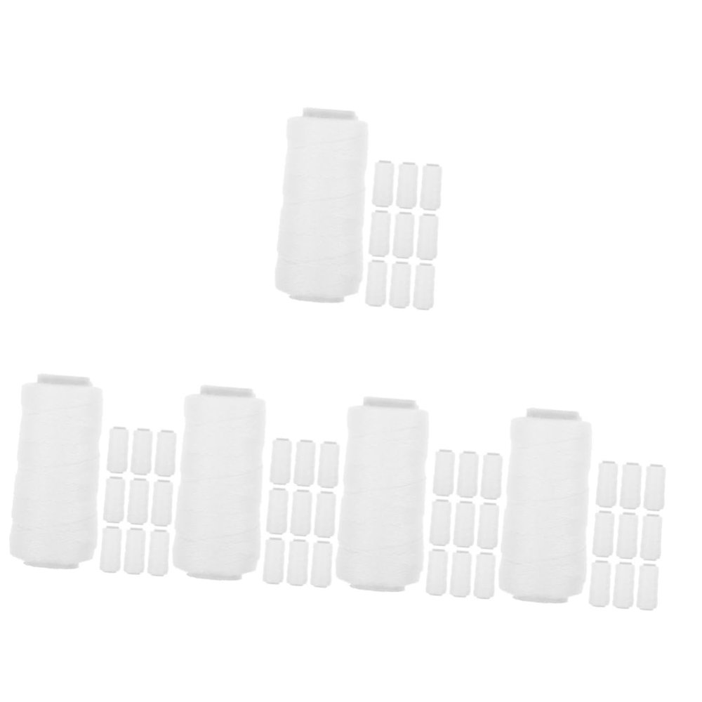 FOMIYES 50rolls Cotton Thread Facial Hair Removal Epilator Convenient Multi-Purpose Threading Tool for Smooth Face Construction for Easy Use