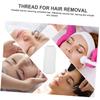 FOMIYES 50rolls Cotton Thread Facial Hair Removal Epilator Convenient Multi-Purpose Threading Tool for Smooth Face Construction for Easy Use view 4