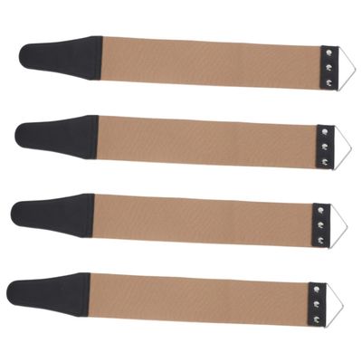 NOLITOY 2sets Simple Razor Strop Double-edge Razor Blade Sharpener Straight Sharpening Cloth Material 2pcs*2 Random Color