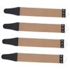 NOLITOY 2sets Simple Razor Strop Double-edge Razor Blade Sharpener Straight Sharpening Cloth Material 2pcs*2 Random Color view 1