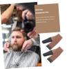 NOLITOY 2sets Simple Razor Strop Double-edge Razor Blade Sharpener Straight Sharpening Cloth Material 2pcs*2 Random Color view 4