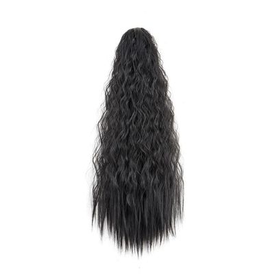 Synthetic 22Inch Long Kinky Curly Drawstring Ponytailtail Wrap Ponytailtails Clip In Hair Extensions For Women