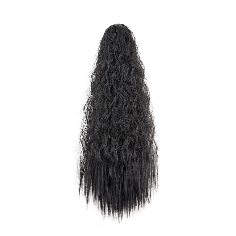 Synthetic 22Inch Long Kinky Curly Drawstring Ponytailtail Wrap Ponytailtails Clip In Hair Extensions For Women