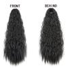 Synthetic 22Inch Long Kinky Curly Drawstring Ponytailtail Wrap Ponytailtails Clip In Hair Extensions For Women view 4