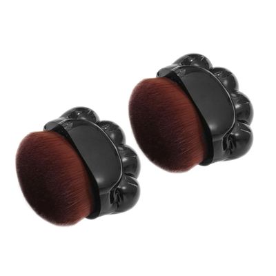 FRCOLOR 2pcs Makeup Brush Foundation Powder Brush for Even Coverage Soft Bristles for Liquid and Powder Portable Cosmetic Applicator for Women