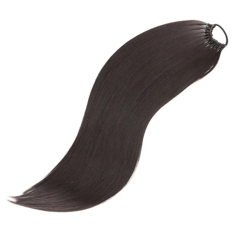 Ponytailtail Synthetic Hair Extensions Long Straight False Horse Tails Fake Hairpiece 24 Inch