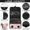 SPYORBKX Personalized Travel Makeup Bag Cosmetic Bag for Woman Men,Custom Hanging Toiletry Makeup Bag with Handle Great DIY Gift for Boys and Girls Peach view 4