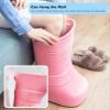 BMPAALN Portable Foot Bath, Collapsible Foot Bath Basin Lightweight Foot Bath Basin with Handle, Portable Small Spa Soaking Bucket Aluminum Film Bag, Waterproof Water Bucket for Elderly Adults(Pink) view 4