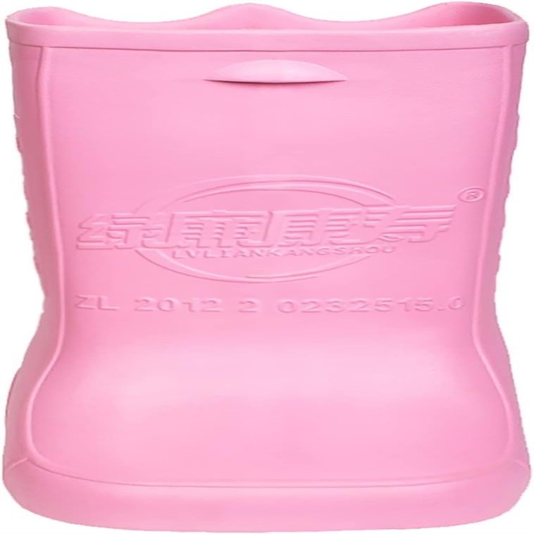 BMPAALN Portable Foot Bath, Collapsible Foot Bath Basin Portable Foot Bath Basin for Soaking Feet, Heat Preservation Foot Bath Massager Soaking Bucket, for Outdoor, Camping(Pink)
