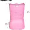 BMPAALN Portable Foot Bath, Collapsible Foot Bath Basin Portable Foot Bath Basin for Soaking Feet, Heat Preservation Foot Bath Massager Soaking Bucket, for Outdoor, Camping(Pink) view 2