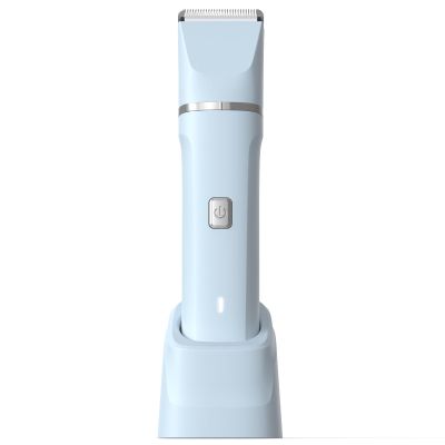 Risina Bikini Trimmer for Women, 2-in-1 Electric Shaver, IPX7 Waterproof, Gentle for Bikini Line & Sensitive Areas, Cordless Rechargeable for Legs Underarms Face, Blue Gift for Women, Teen Girl Gift