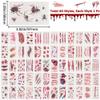 GORGECRAFT 60 Sheets Halloween Scar Temporary Tattoos Realistic Wound Tattoo Blood Stickers Makeup Zombie Tattoo Face Body Stitch Scar Tattoos for Halloween Cosplay Party Prank Props view 2