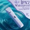 Risina Bikini Trimmer for Women, 2-in-1 Electric Shaver, IPX7 Waterproof, Gentle for Bikini Line & Sensitive Areas, Cordless Rechargeable for Legs Underarms Face, Purple Gift for Women, Teen Girl Gift view 4