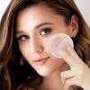 12 Pcs Round Powder Puffs Setting Powder Puff 2.3'' Cotton Cosmetic Puffs Velour Face Makeup Compact Makeup Sponge Cushion Puff Loose Powder Puff Make Up Sponges for Foundation Setting Powder view 4