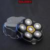 2 Pcs 6 Blade Magnetic Replacement Shaving Head, Washable Shaver Blade Heads Replacement for Head Shaver Razor for Men view 3