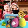 Bath Bombs for Kids with Toys Inside - 2 Organic Kids Bath Bombs with Surprise Inside, Dinosaur Bath Bombs for Kids 3-9 Years, Bath Bombs Gifts Easter Baskets Stuffers for Kids Boys Girls view 2