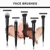 5pcs Face Makeup Brush Set - Ideal for Setting Powder, Blush & Contour - Fluffy Brushes Enhanced Powder Pickup for Smooth, Natural Application, A Collection Designed for Cheeks Make up (Black) view 3
