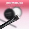 20g White Brow Mapping Paste Brow Contour Paste Brow Lip Shape Position Tool, 2pcs Eyebrow Brush Kit, Mapping Tool for Sketching Contouring the Eyebrow and Lip (Black Tin Kit) view 4