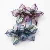 Version Of Copper Silk Handmade Mother Hair Clip Versatile Spring Clip Crystal Flower Hair Accessories(Temperamentblue) view 2