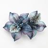 Version Of Copper Silk Handmade Mother Hair Clip Versatile Spring Clip Crystal Flower Hair Accessories(Temperamentblue) view 3