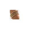 fxmimior Fashion Boho Dainty Simple Silver Gold Chain Bracelets Set for Women Adjustable Chunky Flat Cable Chain Love Punk Bracelets for Women 5Pcs (Gold) view 1