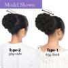 6" 8" Short Afro Puff Synthetic Hair Bun Chignon For Women Drawstring Ponytailtail Kinky Curly Updo Clip Hair Extension view 4