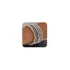 fxmimior Fashion Boho Dainty Simple Silver Gold Chain Bracelets Set for Women Adjustable Chunky Flat Cable Chain Love Punk Bracelets for Women 5Pcs (Silver) view 1