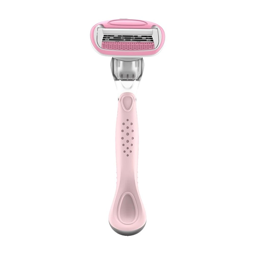 5minskin ComfortGlide Razors for Women  Hair Eraser with 3 Sharp Blades Deliver Close Shave with Comfort | Non-slip Handle Hair Removal
