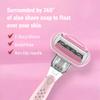 5minskin ComfortGlide Razors for Women  Hair Eraser with 3 Sharp Blades Deliver Close Shave with Comfort | Non-slip Handle Hair Removal view 2