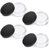 10 ml/ 0.34oz Refillable Loose Powder Container 4PCS Plastic Loose Powder Compact Container DIY Empty Makeup Powder Travel Container Case with Elasticated Net Sifter view 1