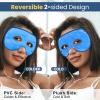 BeeVines Gel Eye Mask, 2 Pack XL Jumbo Size Cooling Ice Masks for Puffy Eyes for Men & Women, Cold & Warm Compress for Post Surgery, Puffiness, Allergies, Sinuses & Migraines Treatment(Navy Blue) view 4