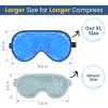 BeeVines Cooling Eye Mask, 2 Pack XL Jumbo Size Freezer Gel Eye Masks for Puffy Eyes Face, Ice Eye Mask, Cold & Warm Compress, Frozen Ice Pack for Post Eye Surgery & Allergies(Navy Blue) view 3