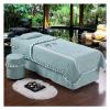 PAGOIAAR 4pcs Beauty Salon Bedding Massage Spa Cover Sets Solid Color Nordic Lace 4 Pcs Coverlets for Beauty Salon Spa Skirt Sheet +Blanket Cover+Pillowcase+Chair Cover 180x60cm(71x24inch) view 1