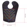 Black Salon Hairdressing Hair Dye Cape with Angular Straight Cutting Guidelines - Pad for Salon Hairdressing - Hair Cutting Collar Tool - Hair Cuttings Mat for Shoulders for Man and Woman view 2