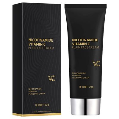100g Multifunctional Smooth Hydrating Niacinamide Makeup Cream,Nicotinamide Vitamin C Plain Face Cream,Five Vitamin C Moisturizing Cream,Waterproof Lasting Concealer Cream Face Makeup (1PCS)