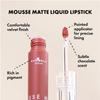 Italia Deluxe Pick 1 Mousse Matte Liquid Lipstick Comfortable Velvet Finish & Zipper Bag (190-05 : NAKED, Full Size) view 3