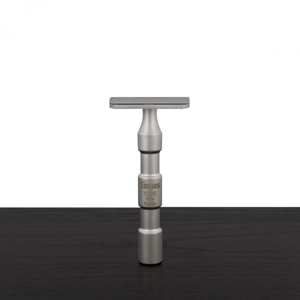 Cumbo s.r.l. Focus 1915 TrikTok Flat Safety Razor, R51-7, Silver