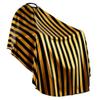 Professional Barber Cape - Hair Cutting Cape with Adjustable Neck Closure, Salon Quality Styling Cape for Hairdressers and Barbers - Gold Stripe view 1