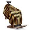 Professional Barber Cape - Hair Cutting Cape with Adjustable Neck Closure, Salon Quality Styling Cape for Hairdressers and Barbers - Gold Stripe view 3