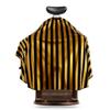 Professional Barber Cape - Hair Cutting Cape with Adjustable Neck Closure, Salon Quality Styling Cape for Hairdressers and Barbers - Gold Stripe view 4